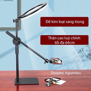 [Đế kim loại] Giá đỡ điện thoại review sản phẩm, livestream cao cấp
