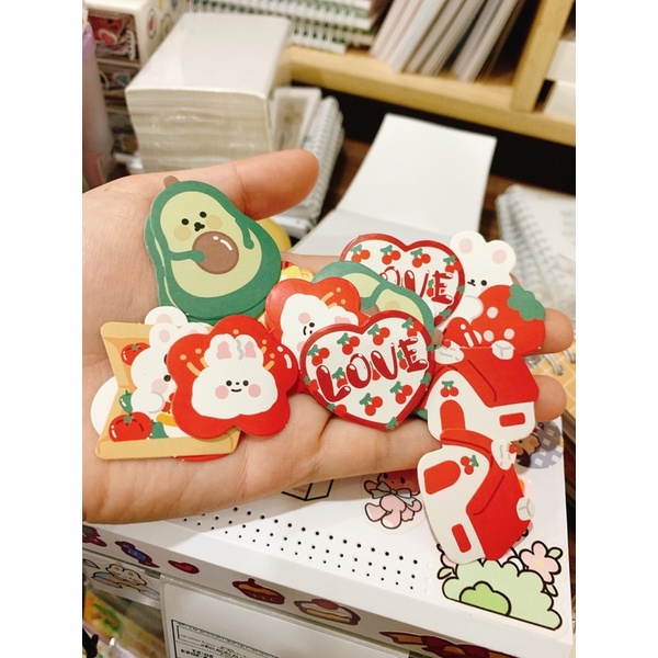 Hộp 45 sticker cute dán trang trí