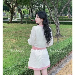 [Ảnh Thật / Sẵn] 🫧SET DẠ TWEET SANG CHẢNH *ROSE*💐