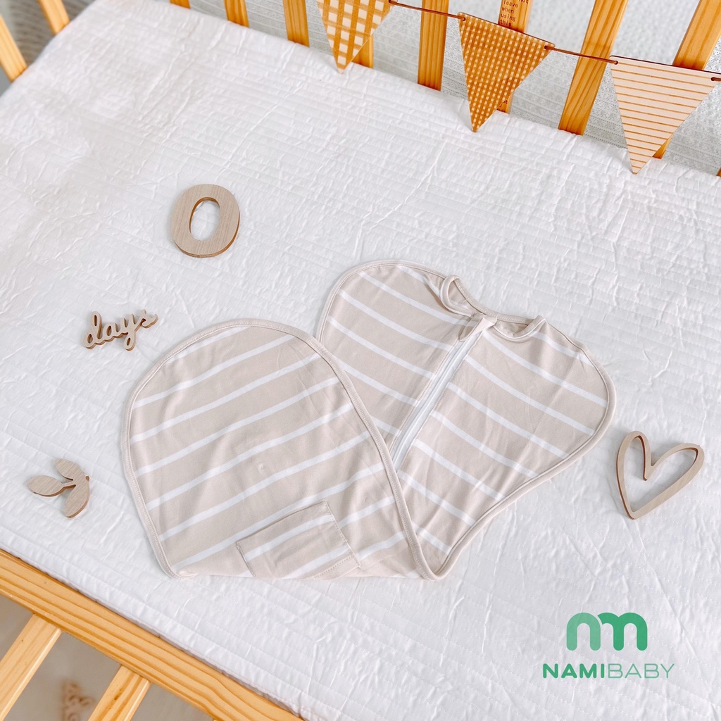 NHỘNG CHŨN NAMIBABY CHO BÉ NGỦ NGON, KHĂN QUẤN BÉ SƠ SINH CAO CẤP, CO GIÃN TỐT