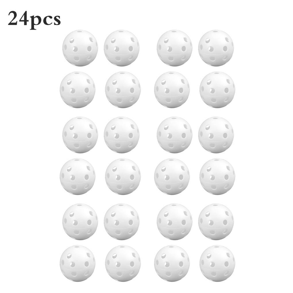 Bộ 24 Quả Bóng Golf Rỗng Trọng Lượng Nhẹ Dùng Luyện Tập Trong Nhà / Ngoài Trời