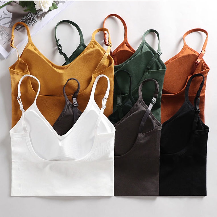 Set 2 Áo Lót Hai Dây Dáng Chữ U Hở Lưng Thời Trang Mùa Hè Cho Nữ