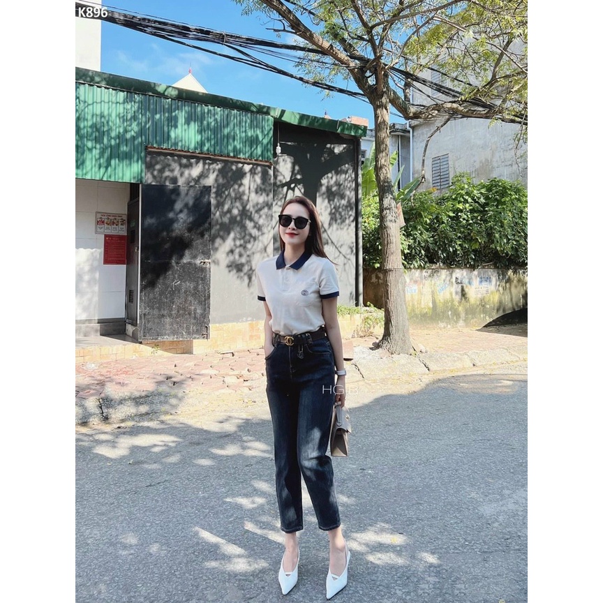 Áo polo nữ áo thun polo nữ có cổ thơi trang tay ngắn chất vải cá sấu cao cấp