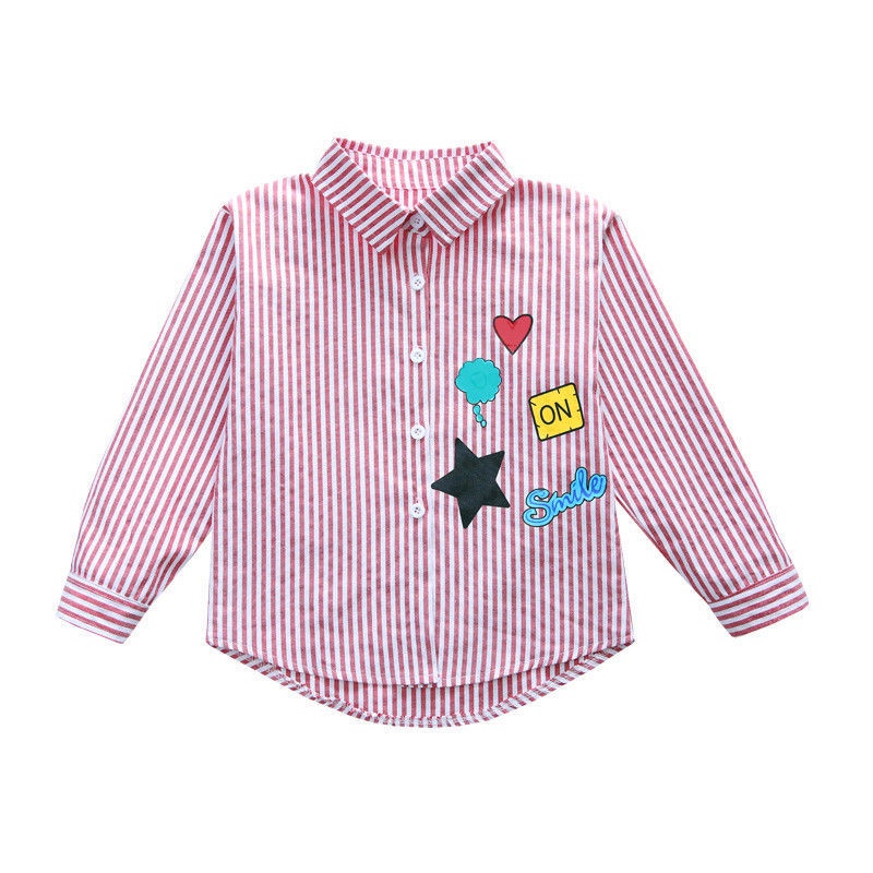 Áo Sơ Mi Tay Dài Phong Cách Thời Trang Xuân Thu Mới Dành Cho Bé Gái 3-5 - 8-10 - 12-13 Tuổi