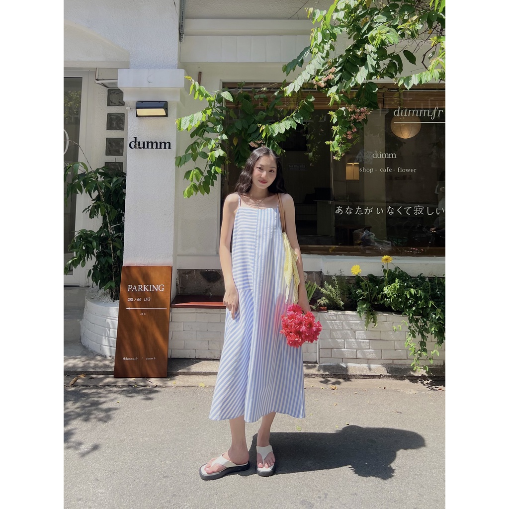 Đầm hai dây dài có sọc LILY DRESS