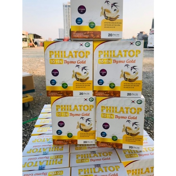 PHILATOP TỔ YẾN Thymo God(hộp 20ống/ 10ml) ăn ngủ ngon, bồi bổ cơ thể tăng sức khỏe, hỗ trợ tiêu hóa