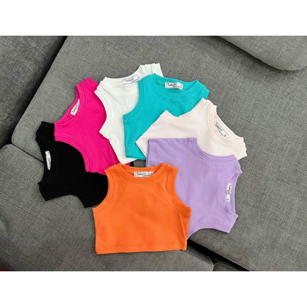 Áo Thun Croptop Bé Gái HML (8-40 KG) Chất Cotton 4C Phong Cách Sành Điệu Size Đại  A1