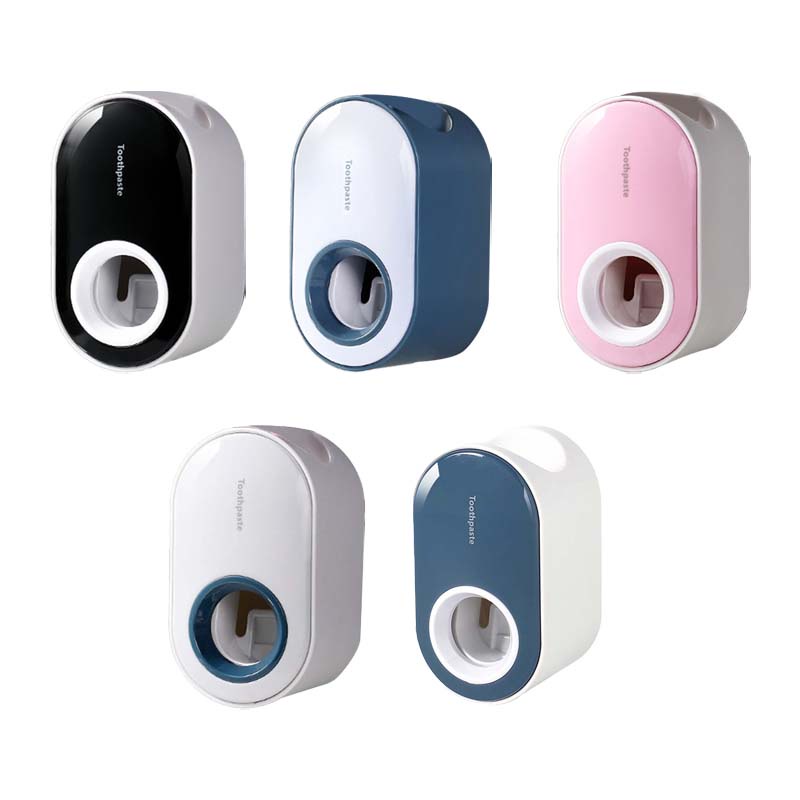 Household Toothpaste Dispenser Bathroom Accessory Set Toothbrush Holder Wall Mount Bracket Bathroom Accessories CRD