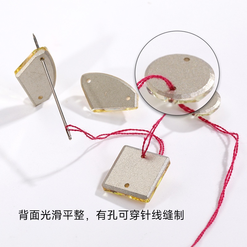 [Hàng Có Sẵn] Đá Kim Cương Pha Lê Hình Giọt Nước Đáy Phẳng Siêu Sáng AB Màu Xanh Lá Dạ Quang Cầm Tay Cao Cấp