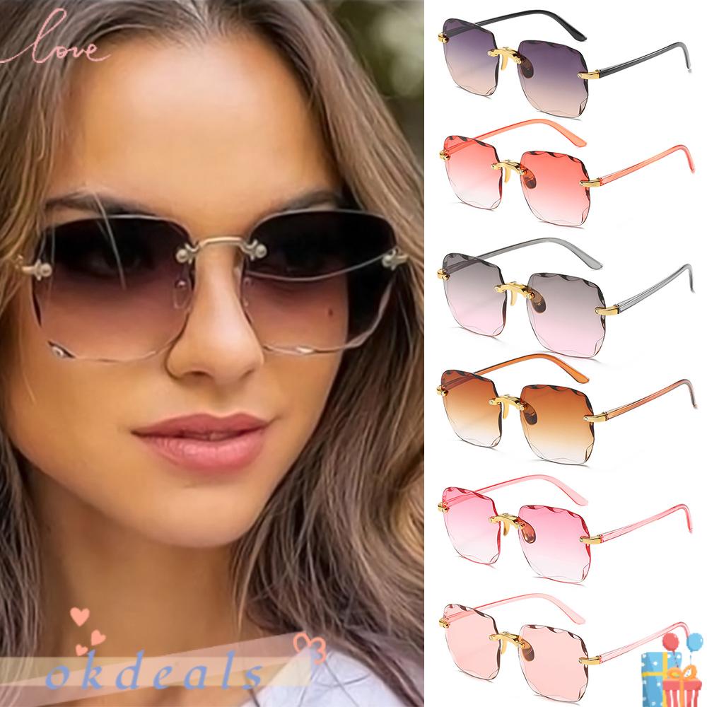 Kính Mát Gọng Vuông Chống Tia UV400 Phong Cách Cổ Điển Cho Nữ