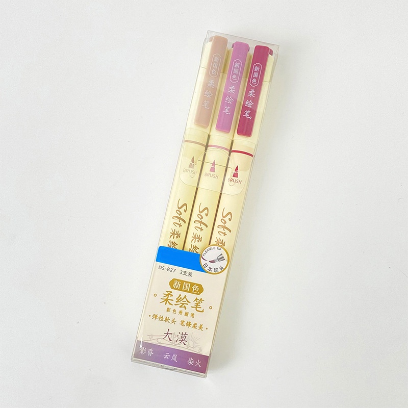 Set 3 Bút Đánh Dấu Trang Sách Mềm Mại DIY