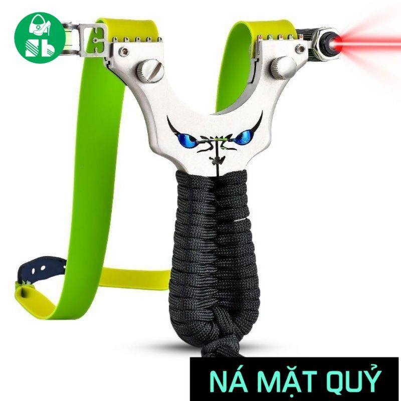 Ná Cao Su Mặt Quỷ Nguyên Khối Inox 304 có đèn Lazer - MP Fishing