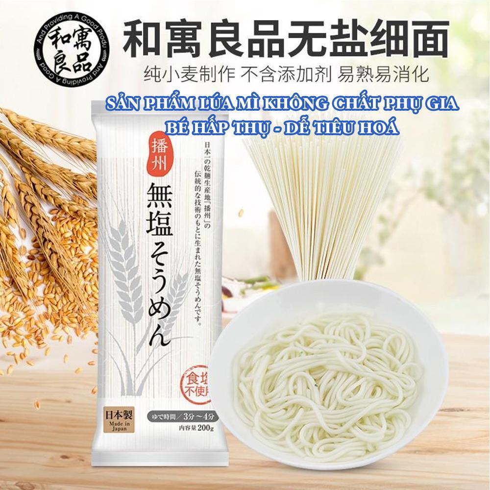 Mì Somen Tách Muối Wagu Ryohin Nhật Bản dành cho các bé ăn dặm trọng lượng 200g