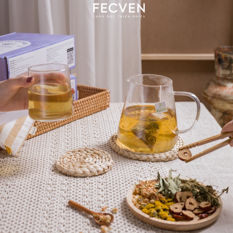Trà Sơn Mật Atiso Fecven Và Trà Lạc Tiên Tâm Sen Fecven -Giúp Thanh Lọc Giải Độc Gan, Cải Thiện Tình Trạng Mất Ngủ
