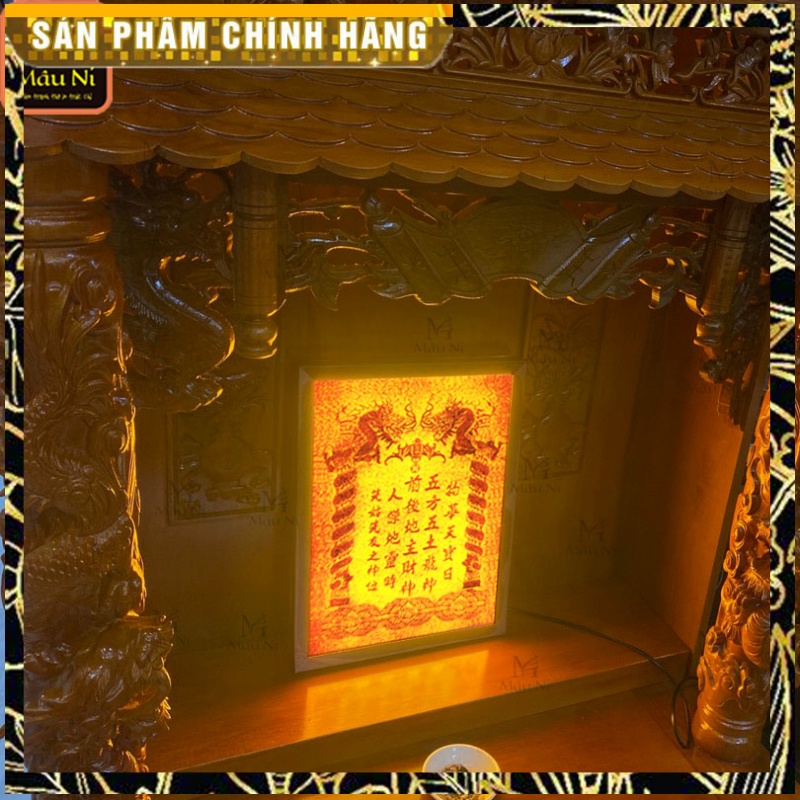 đẹp - BÀI VỊ THẦN TÀI THỔ ĐỊA sang bàn thờ - tranh trúc chỉ in MÂU NI