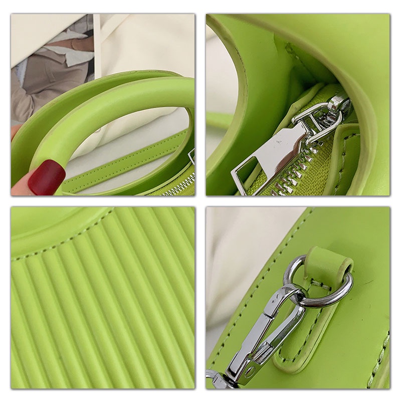 Mischa Túi Xách Da PU Màu Trơn Phong Cách Phương Tây Thời Trang Cho Nữ