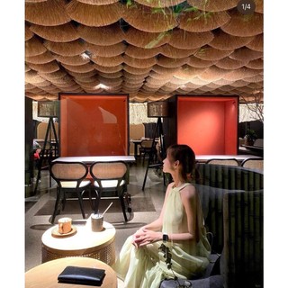 ĐẦM MAXI XANH CỔ YẾM