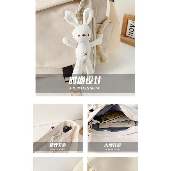 ★Genshin Impact★Anime nghiêng túi sinh viên chức năng thể thao túi xách công suất lớn cho nam giới