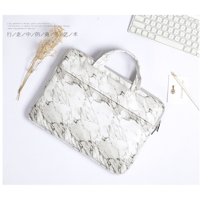 Túi Đựng Laptop Họa Tiết Đá Hoa Cương 15.6 / 14 / 13.3 / 13 / 12 / 11 Inch Cho Macbook Air Pro