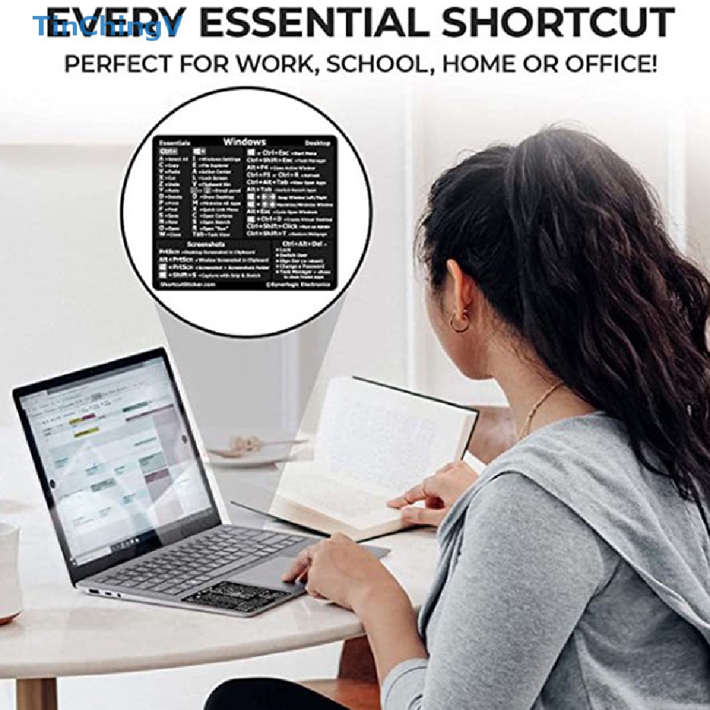 Bộ 30 Miếng Dán Định Vị Bàn Phím Windows + Word / Excel / Adobe