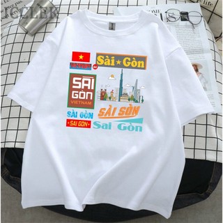 Áo T-Shirt Nữ Cotton Phiên Bản Hello Saigon Vietnam Premium cao cấp USA