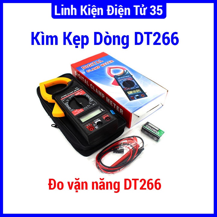 Kìm kẹp dòng DT266 750VAC/1000VDC/1000A đo dòng điện một cách dễ dàng nhanh chóng