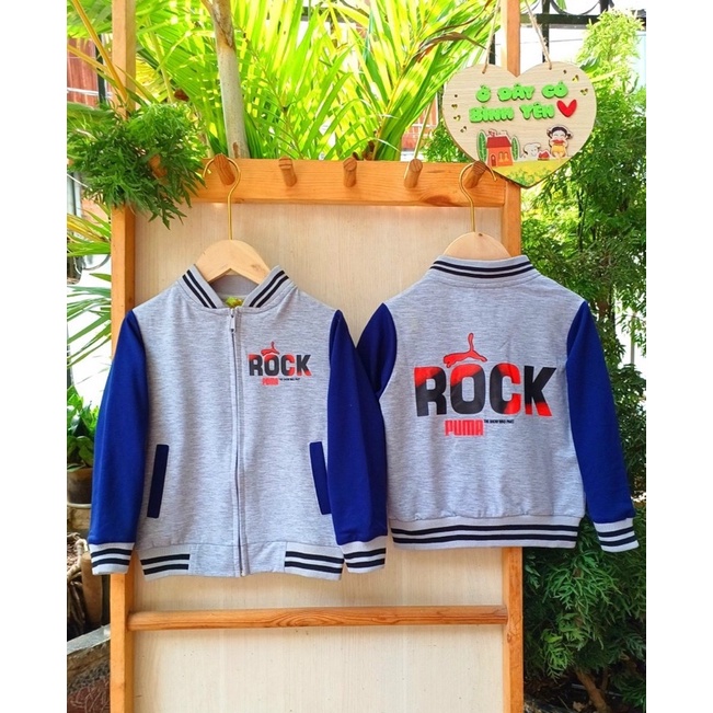 Khoác boomber cho bé trai