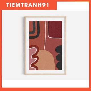 Tranh in cao cấp | Tranh nghệ thuật trừu tượng - Boho Abstract Art Print, Shape Art, Printable Art, Gallery Wall Art 01