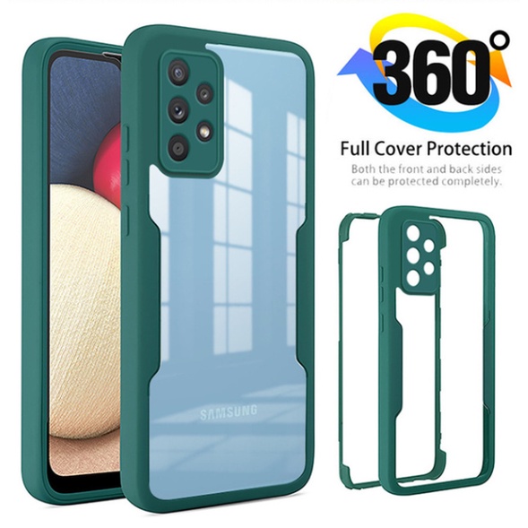 Ốp Điện Thoại Hai Mặt Bảo Vệ Toàn Diện 360 Độ Cho Samsung Galaxy A04 A04S A13 A23 4G 5G M52 A53 A73 4G 5G