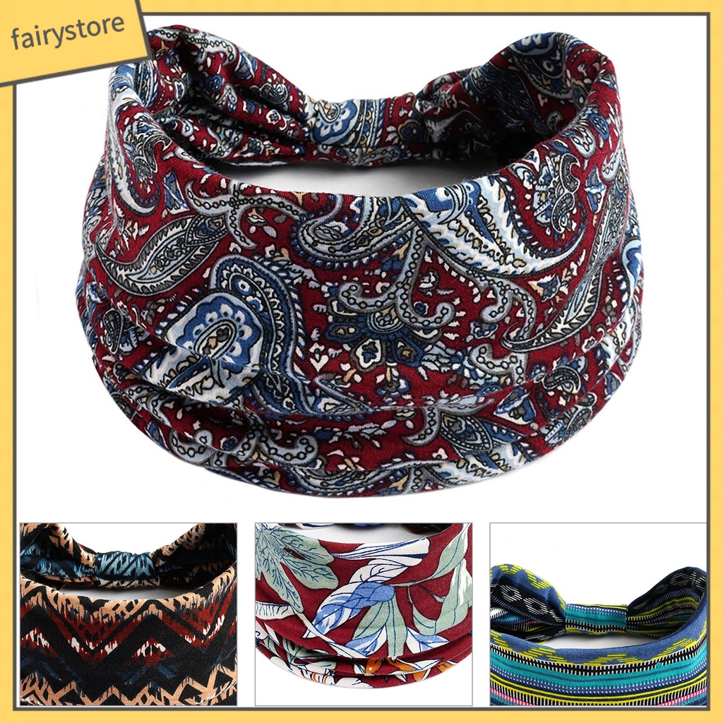 Băng Đô Thể Thao Thấm Hút Mồ Hôi Phong Cách Bohemia