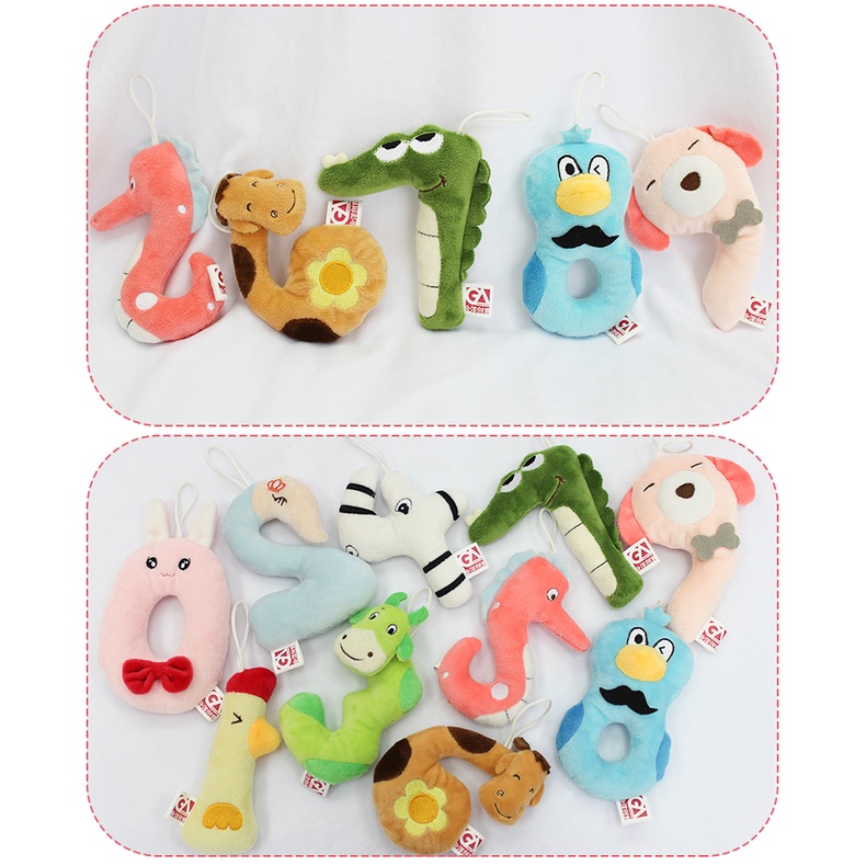 Búp Bê Nhồi Bông Hình Chữ Cái Và Số 20cm Mới Cho Bé