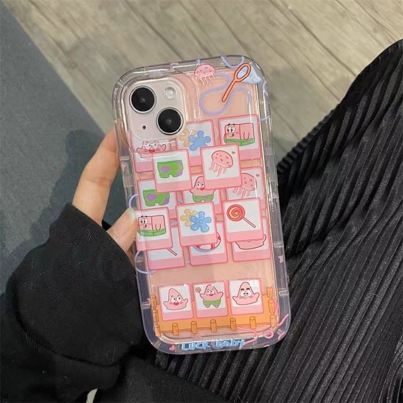 Ốp Điện Thoại Silicon TPU Mềm Trong Suốt Họa Tiết Dễ Thương Chống Sốc Cho IPhone 14 13 11 12 Pro XS Max X XR 7 8 Plus
