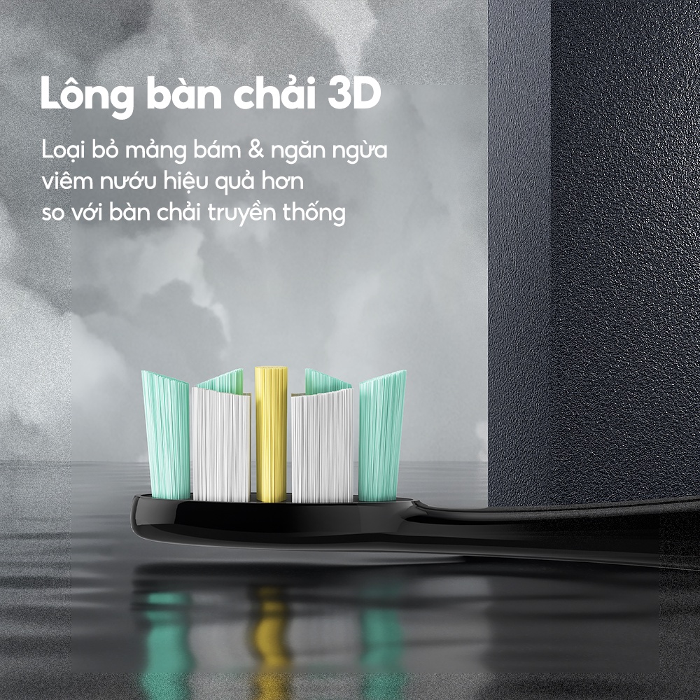 Bàn chải điện sonic cao cấp Seago sạc không dây SG-982 - Bảo hành 12 tháng