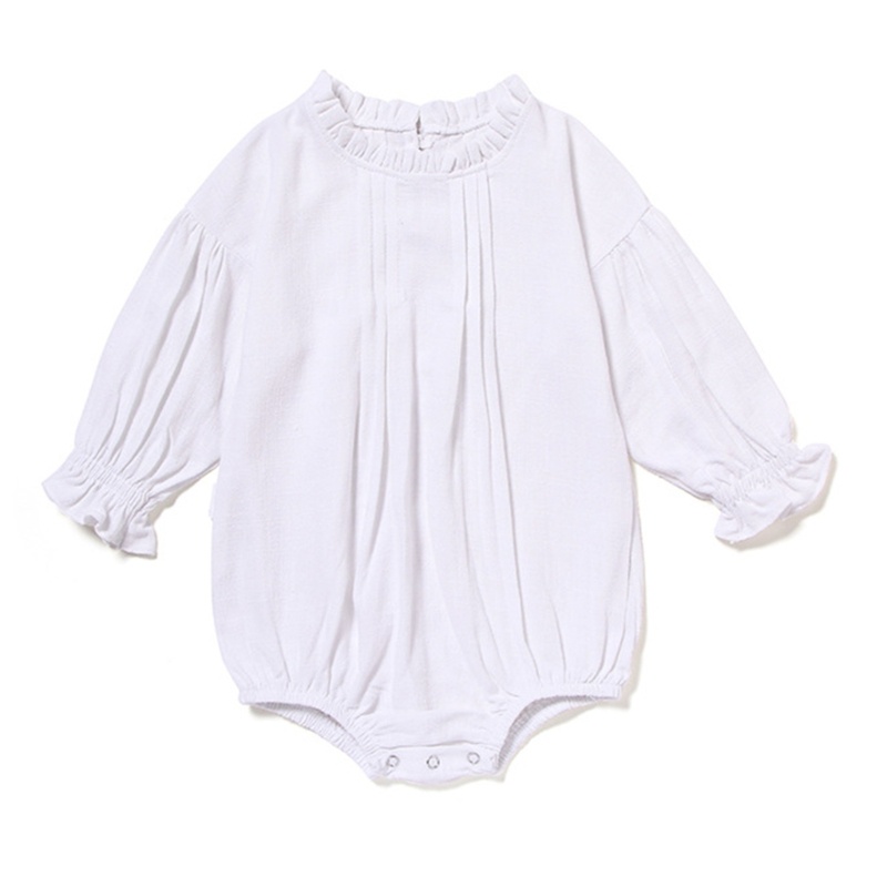 Áo Liền Quần Bằng Lanh Thoáng Khí Tay Phồng Thời Trang Mùa Hè Cho Bé Gái