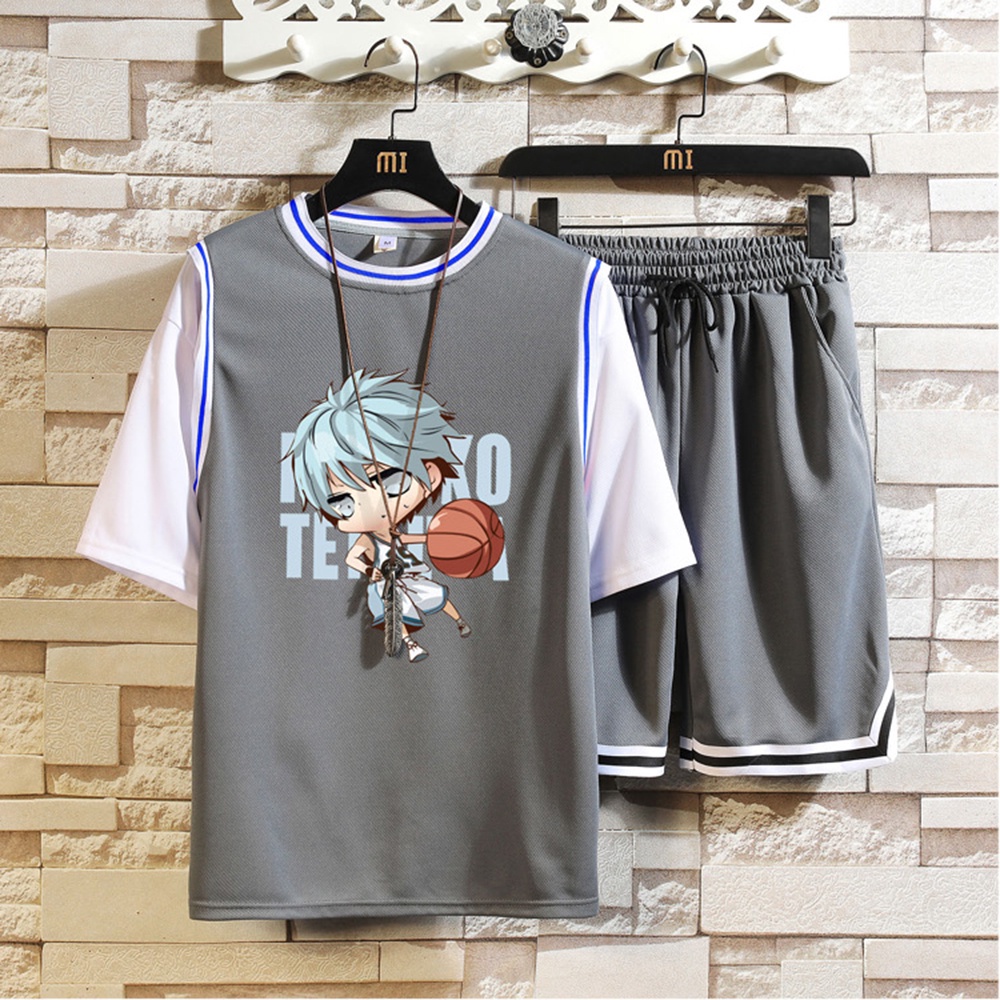 Set Quần Áo Thể Thao Nam Cộc Tay In Hình Cầu Thủ Bóng Chày Hot Trend Mùa Hè 2023 sozo - SET NAM 016C