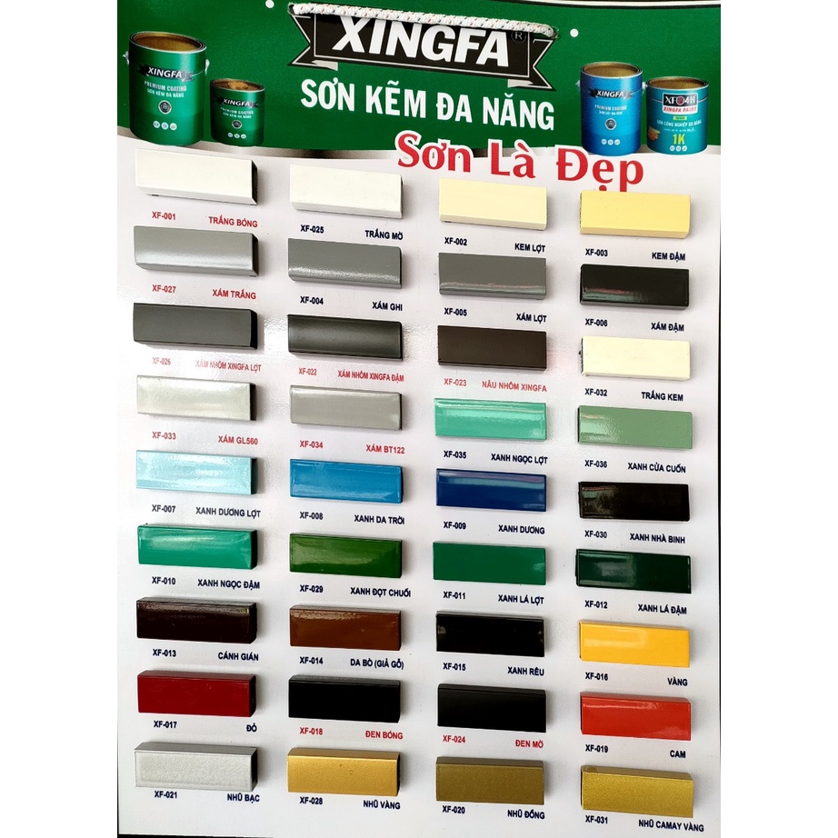 SƠN SẮT MẠ KẼM  XINGFA 1 THÀNH PHẦN LON 800ML