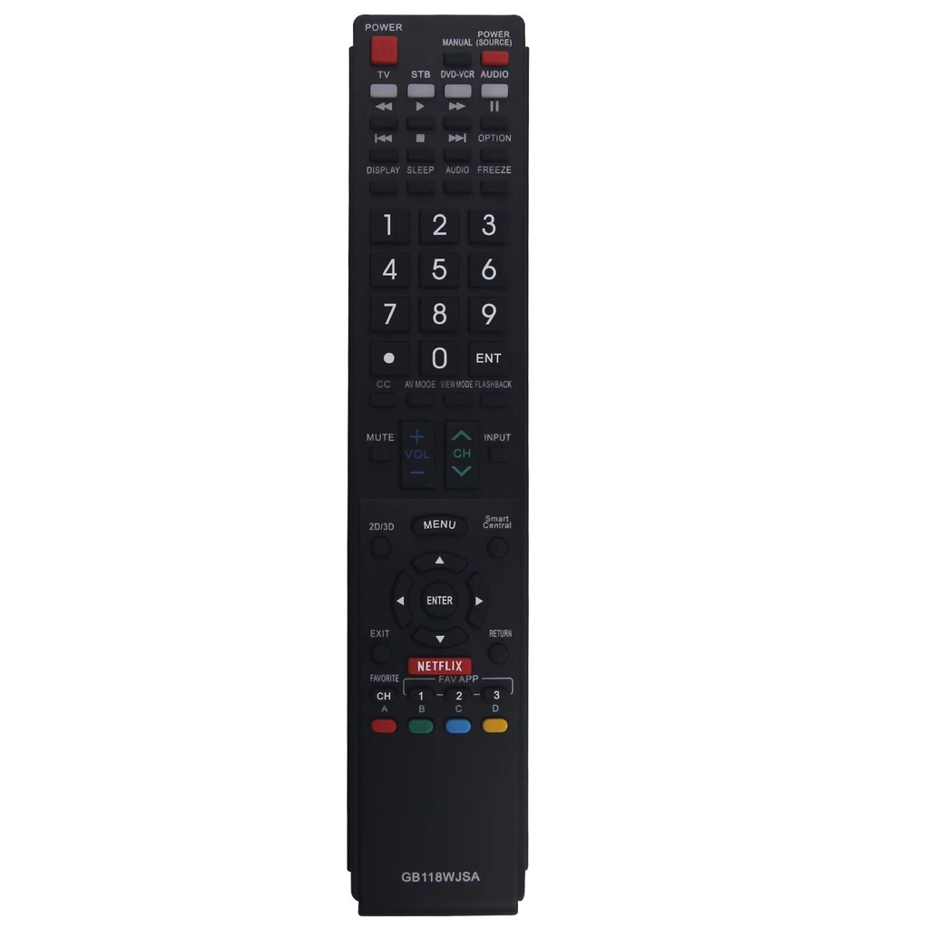 Điều Khiển Từ Xa GB118WJSA Cho TV Sharp Smart TV C-60LE832U LC-60LE830U LC-70LE650U LC-60LE650U LC-70C7500U LC-60C7500U LC-80C6500U GB005WJSA GA890WJSA