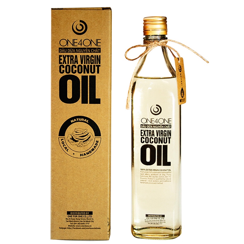 Dầu Dừa Nguyên Chất Ép Lạnh One4One Extra Virgin Coconut Oil