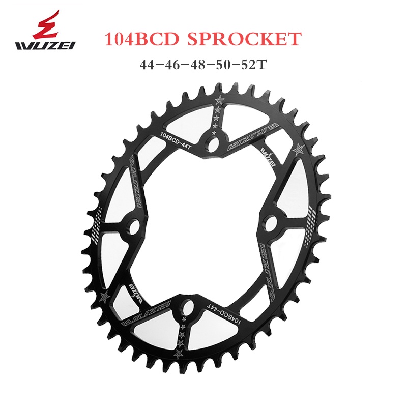 Đĩa Xích Tròn WUZEI 104BCD 30T 32T 34T 36T 38T 40T 42T 44T 46T 48T 50T 52T Cho Xe Đạp MTB