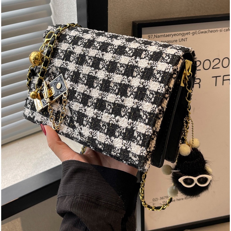 Túi Đeo JASMIN NOIR Chéo Vai Bằng Len Thời Trang Sành Điệu Cho Nữ