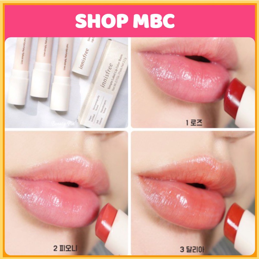 MBC Son dưỡng có màu INF Simple Label Lip Color Balm