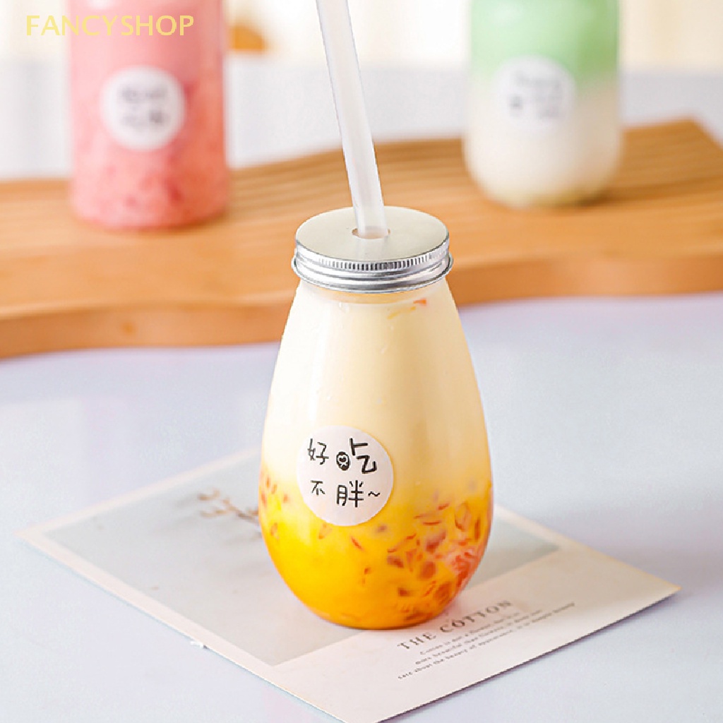 Cốc Uống Nước Bằng Nhựa Trong Suốt Kèm Ống Hút Tiện Lợi