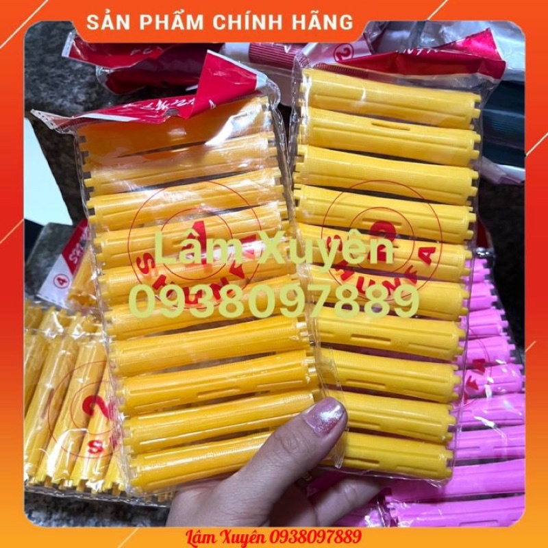 Bộ 10 XƯƠNG UỐN LẠNH CERAMIC không dùng nhiệt Nhựa tốt😍chính hãng😍 siêu cứng quấn cực chặt và chắc tay, tạo lọn dễ dàng🔥