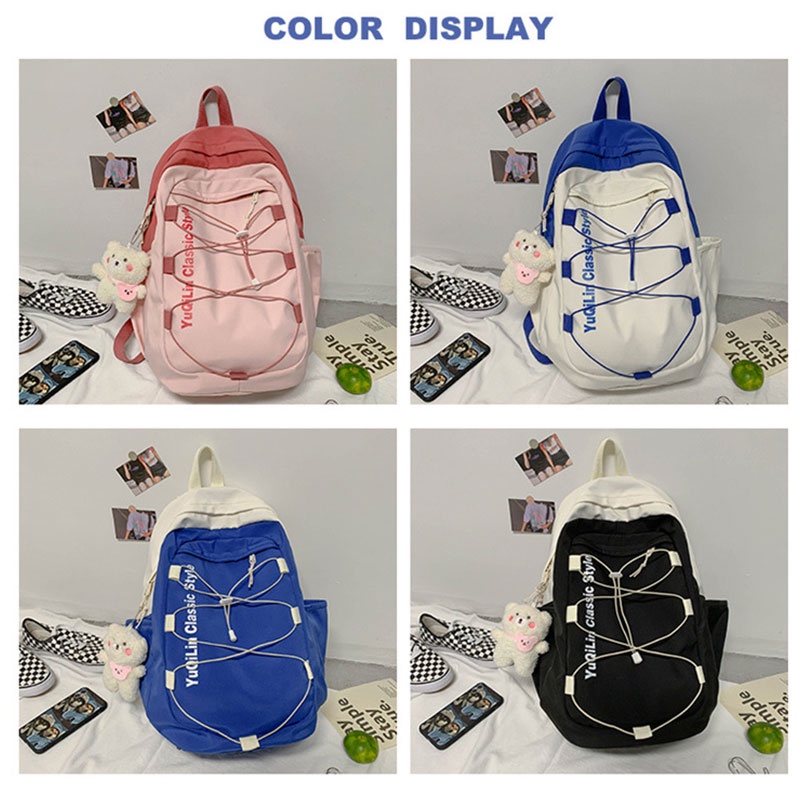 Ba Lô Đi Học Cỡ Lớn Phong Cách Harajuku Hàn Quốc Cho Nữ