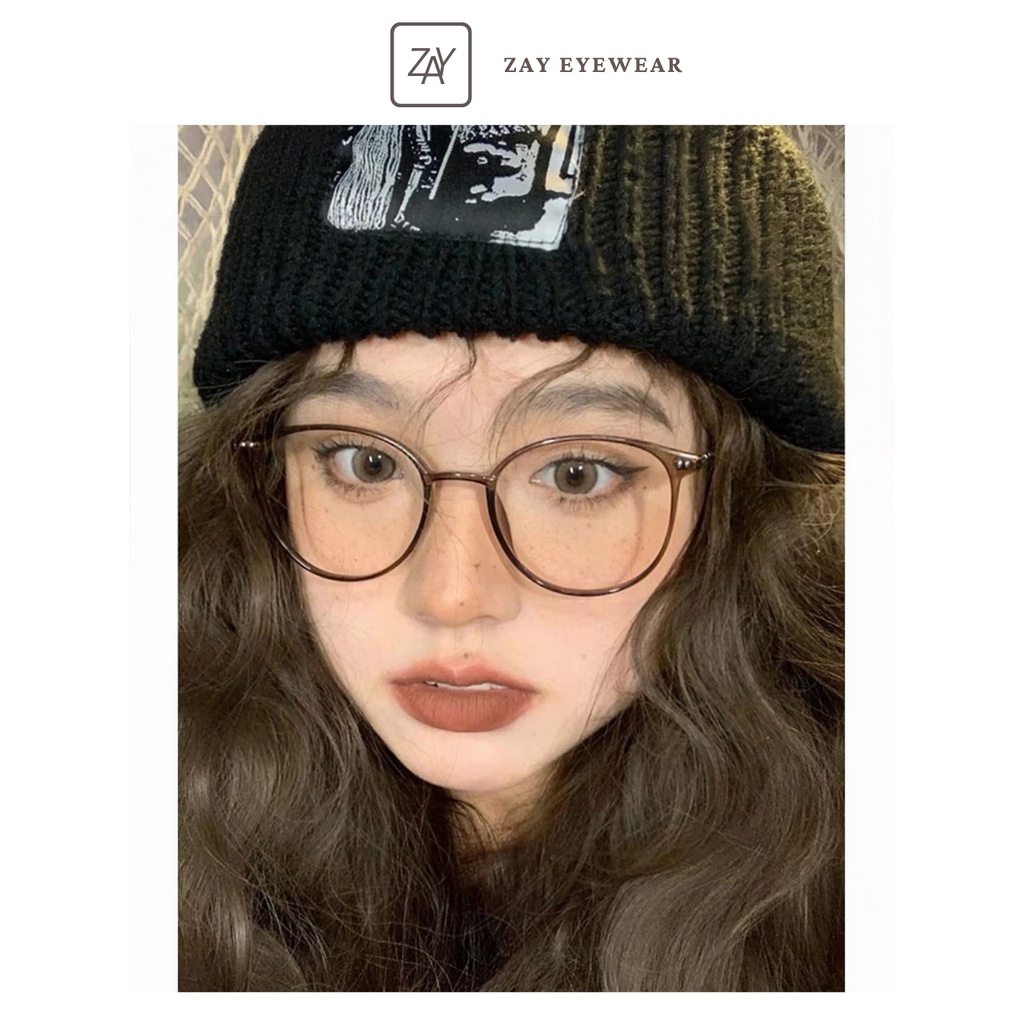 Kính mắt gọng tròn Zay Eyewear ZY9531 bền dẻo chống ánh sáng xanh phong cách thời trang xứ Trung
