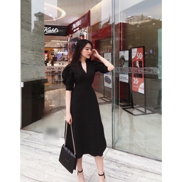 Đầm midi 2 màu