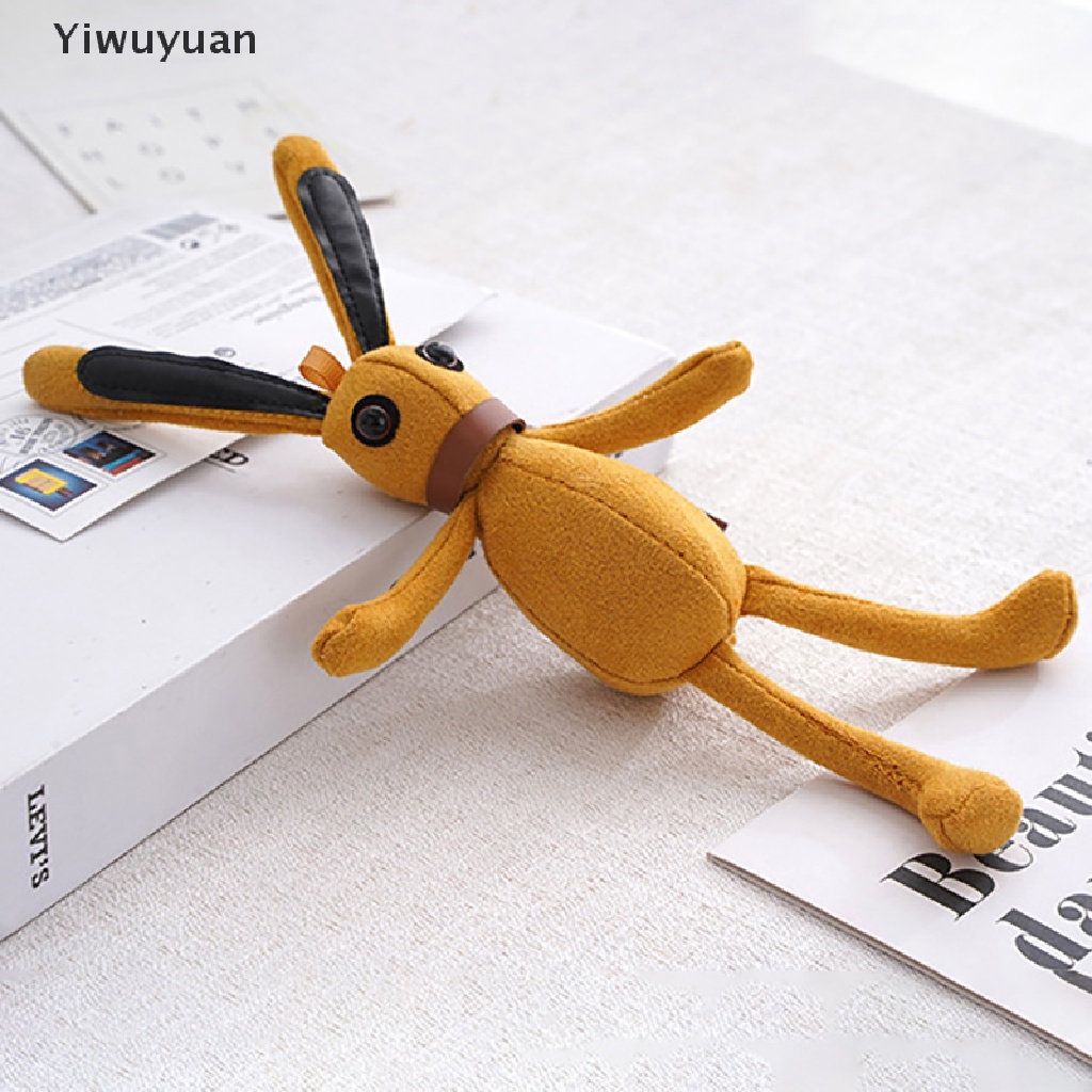 < Yiwuyuan > Móc Khóa Thỏ Nhồi Bông Tai Dài 24cm Đáng Yêu