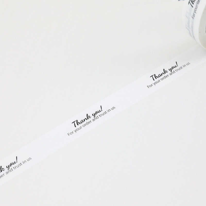 Băng keo dán nắp ly, băng keo thankyou 2 cm, băng keo dán nắp ly cafe trà sữa