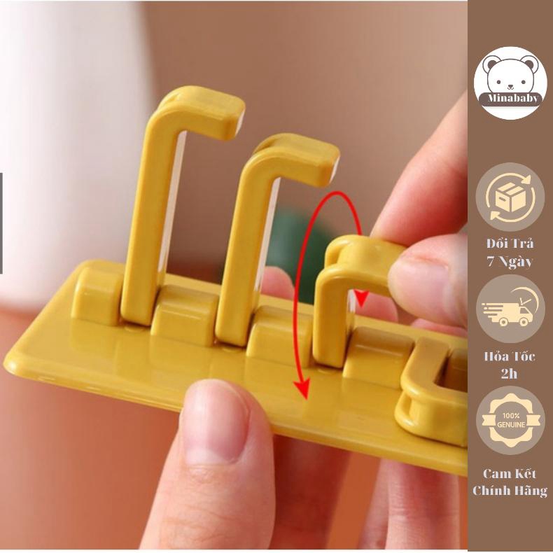 Móc Nhựa 4 Nhánh Treo Đồ Tiện Dụng,Nhựa Cứng Cao Cấp Minababyvn