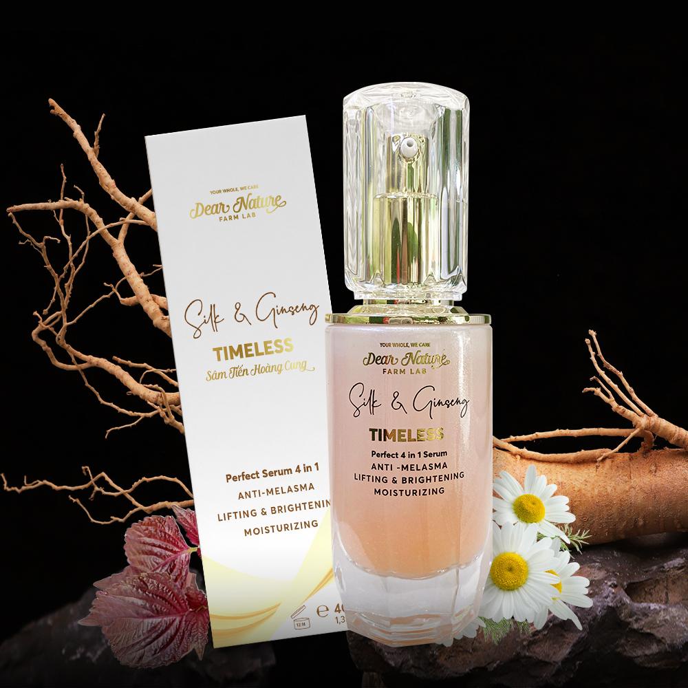 Serum giảm thâm nám Timeless Silk & Ginseng Dear Nature - Khoẻ Tự Nhiên